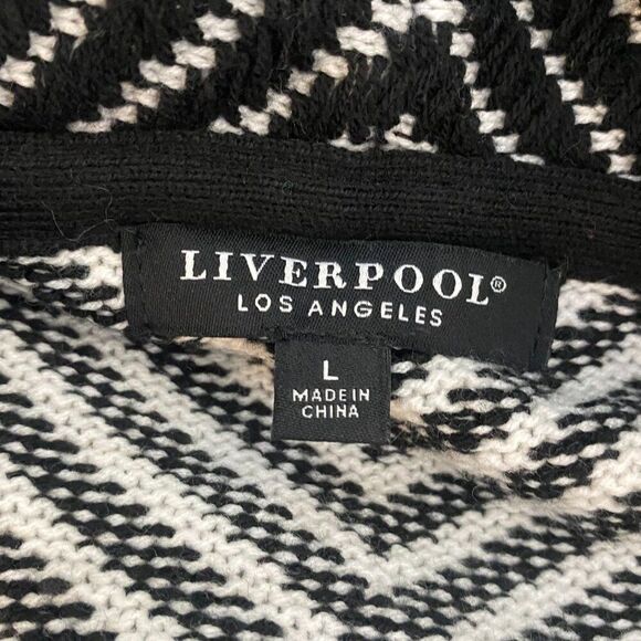 Liverpool Long Sleeve Open Front Cardigan Size L - Picture 9 of 10